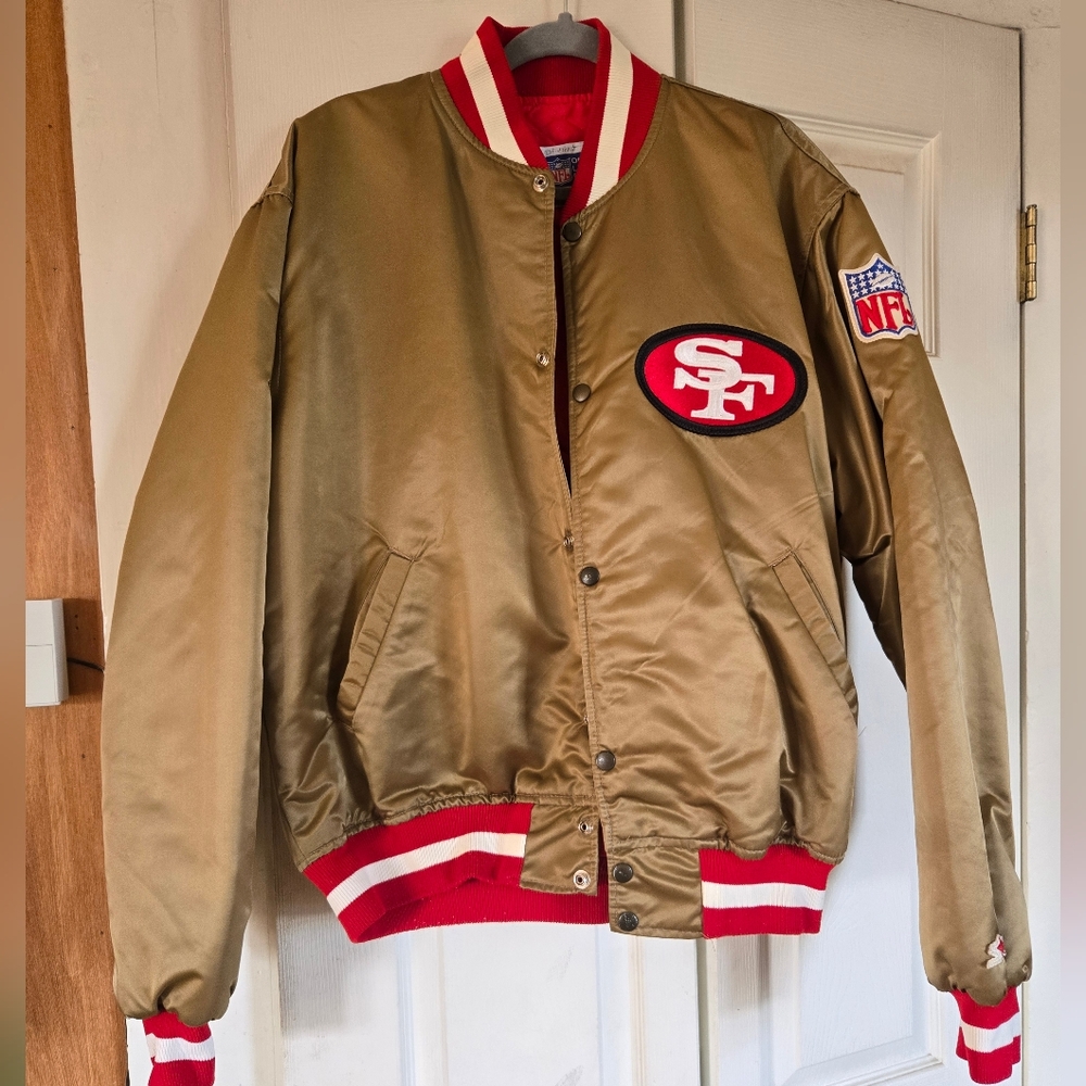 RARE San Francisco 49ers Vintage Satin Starter Jacket XL